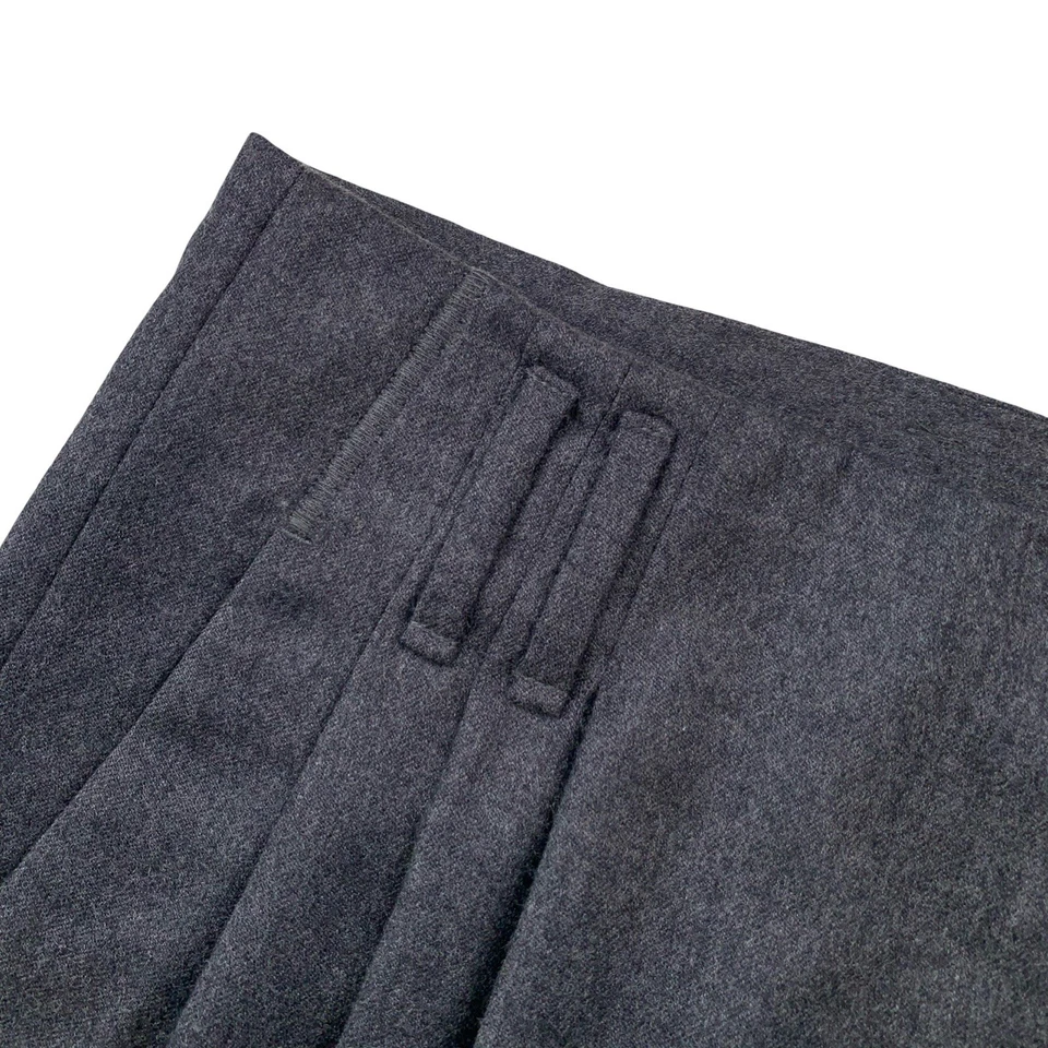 Pantalones de lana de franela de Tasmania gris carbón Mabitex 32 X 28 de colección años 80 Foto 4 de 4