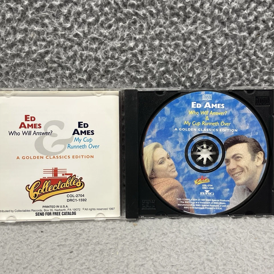 Ed Ames - Who Will Answer / My Cup Runneth Over - 2 CDs in 1 Golden Classics Ed. - Image 2 of 3