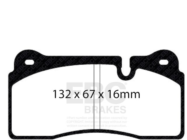 Rear Brake Pad Set For 2004-2008 Lamborghini Gallardo 2005 2006 2007 YN789BB