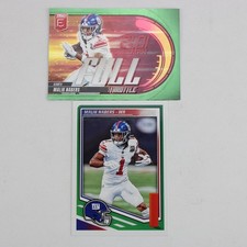 Football Card Lot 2 Malik Nabers Full Throttle 2025 RC Inserts Panini Score