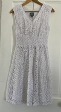 White Dress Women  s Small Lace Bridal Shower Bachelorette Cruise Wedding