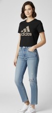 ADIDAS WOMEN PRINT GRAPHIC TEE/ NWT/S/BLACK