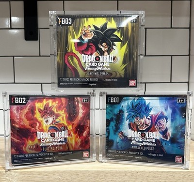 Dragon Ball Super: Fusion World  FB-01 ST01 Acrylic Booster Box Display Case✅