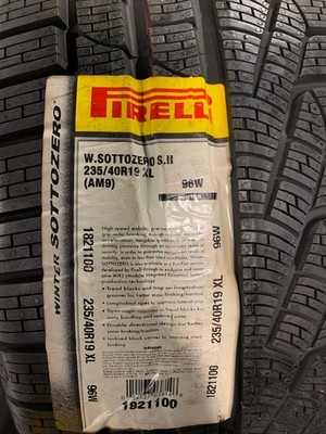 1 New 235 40 19 Pirelli Winter Sotto Zero Serie II (AM9) Extra Load Snow Tire
