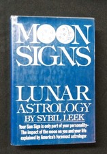Moon Signs By Sybil Leek HB First Edition 1977 With