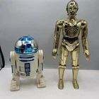 C-3PO  & R2-D2 1978 Large Size 12" STAR WARS Vintage Original Figures Vintage