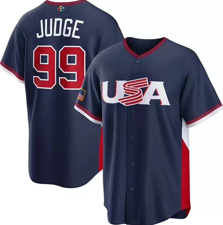 JUDGE 99 USA ユニフォーム　Mサイズ Aaron Judge #99 Team USA World Baseball Classic 2026 Home Jersey