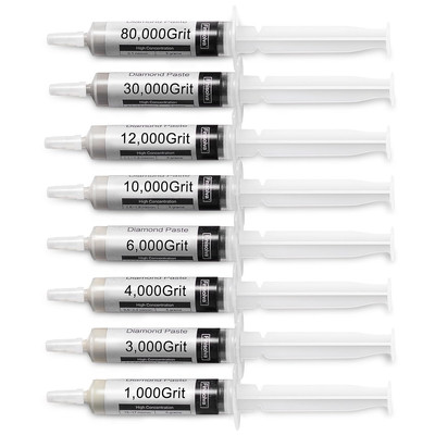 8-Pack Diamond Polishing Compound Kit Lapping Compound with 50% Concentration of