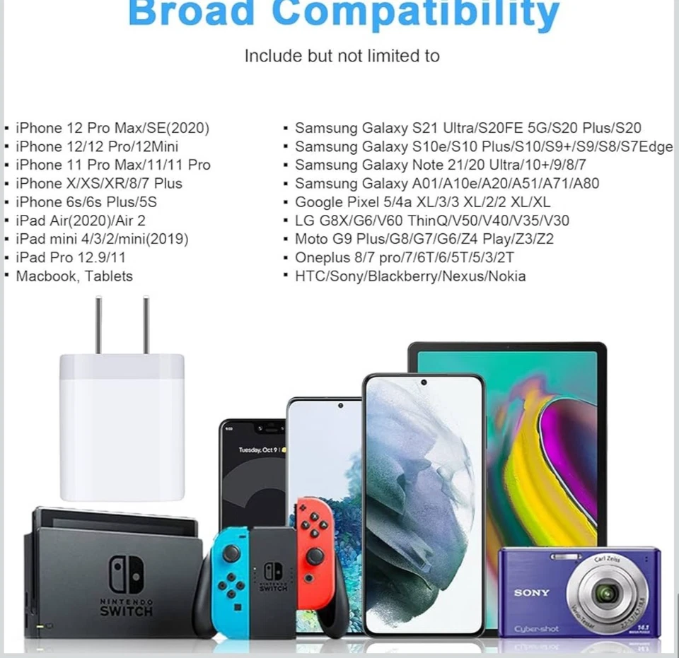 100X 1A USB Power Adapter Home Wall Charger US Plug FOR iPhone Samsung Universal - Image 3 of 4