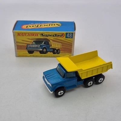 Matchbox Superfast Series Vintage DieCast Model Dumper Truck No.48 - image 1 of 4