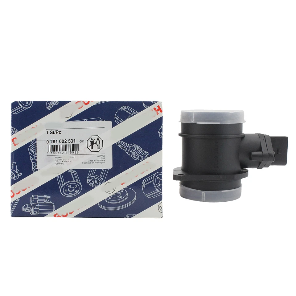 VW Beetle Golf Jetta 1.9L 2004-2006 MAF Mass Air Flow Sensor 0281002531 - Imagem 3 de 4