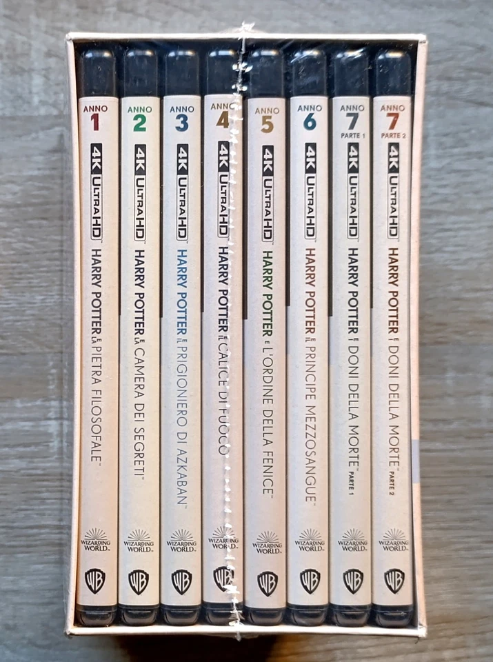 Harry Potter 4K - Blu ray Cofanetto Art 8 Film Collection Saga Completa *NUOVO* - Immagine 2 di 4