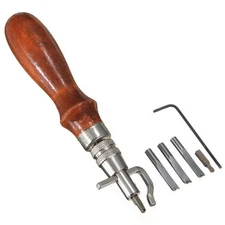 Leather Stitching Tool Kit Multifunction Leather Trencher Groover Skiving Edger