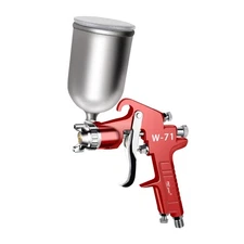PNTGREEN HVLP Spray Gun Gravity Feed 400CC Aluminum Swivel Cup 1.5mm Nozzle Prof