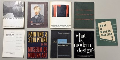 Lot of 9 Vintage MoMA Art Catalogs & Bulletins 1940s 50s Modernism Architecture