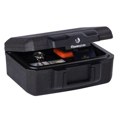Fireproof Sentry Box Key Lock Important Document Money Safety Storage Chest Box