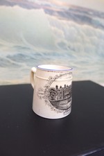 Antique vintage souvenir ceramic mug rare find collectible 1850 Staffordshire cu