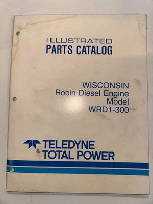 #ad Wisconsin Robin Teledyne Diesel Model WRD1 300 Repair Manual Illustrated $12.40