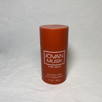 Vintage Jovan Musk Alcohol Free 3oz Stick Deodorant For Men NOS