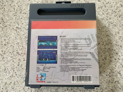 SUPER RARE! - AMSTRAD CPC GX4000 - NO EXIT - TOMAHAWK - Cartridge - Photo 7/8