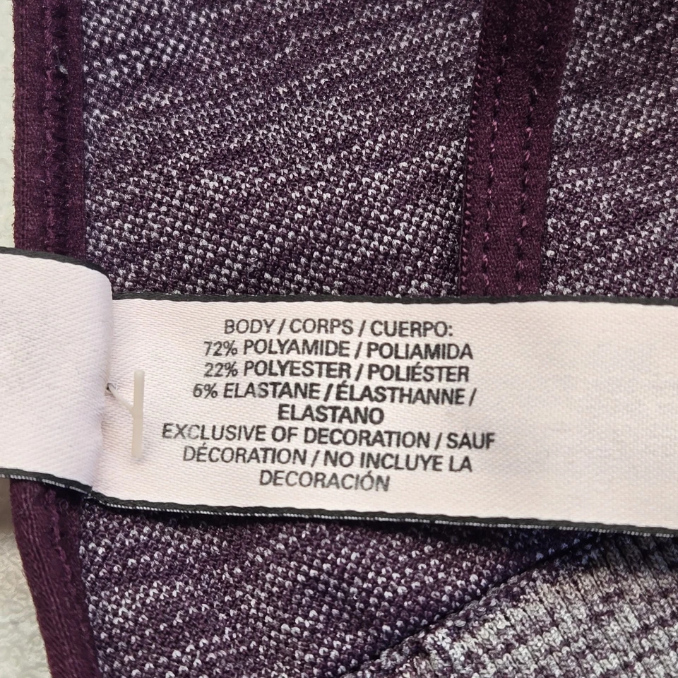 Sujetador Victoria's Secret Mujer Medio Púrpura Geométrico Bralette Tirantes Inalámbrico Foto 4 de 4