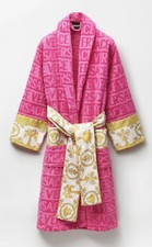 Authentic NWT Versace Pink Gold Barocco Bathrobe Size M with Original Box.