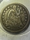 1855 Seated Liberty Half dime w/arrows