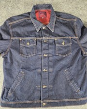 Vintage GUESS USA Denim Jacket XXL Made in USA American Tradition Dark Wash