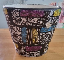 Blumentopf Bay Keramik Paris Bodo Mans Mosaik Mid Century 50er 60er Design Retro