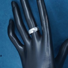 Size 6.75, vintage Sterling silver handmade ring, wide 925 band