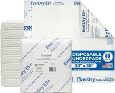 Disposable Bed Underpads 30x36 Inches Extra Strength 5 Layer Breathable