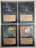 4x Black/Black Uncommon MTG - Fallen Empires - English ©1994 NM/EX