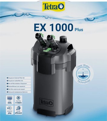 Tetra Außenfilter EX 1000 Plus für Aquarien bis 300 l  Aquariumfilter