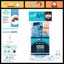 1200 Reusable Cigarette Filters - Tar Chemical Blockers, Smart Filter Tips, Ki
