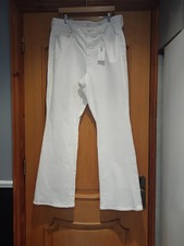 Image of GOOD AMERICAN Bootcut White Cotton Jeans, Brand New With The Original Tags,