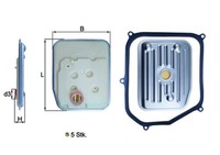 Knecht Hydraulikfilter Automatikgetriebe HX 147KIT Filtereinsatz FüR VW Seat 1J1
