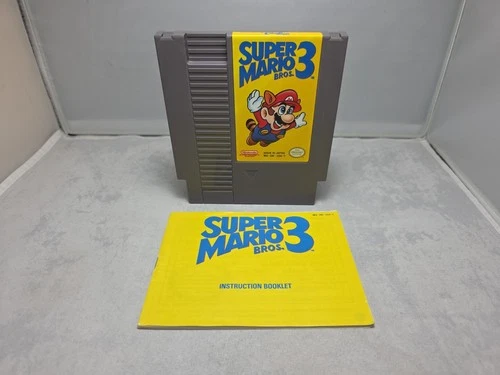 Super Mario Bros. 3 Nintendo NES Tested Authentic Vintage Mint, Manual Included