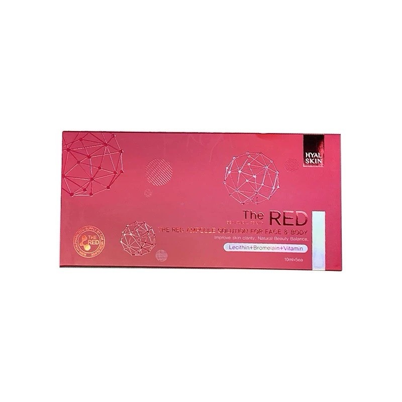 Ampolla disolvente de grasa The RED 5x10 ml | Suero adelgazante coreano | Cuidado complejo VB