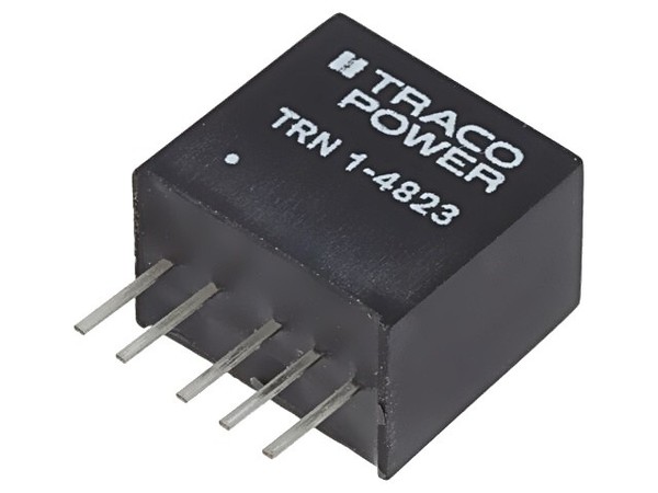 Trn 1-4823 Wandler: Dc/Dc 1W Ueing: 36-75VDC Uausg: 15VDC Uausg2: -15VDC Traco P-image