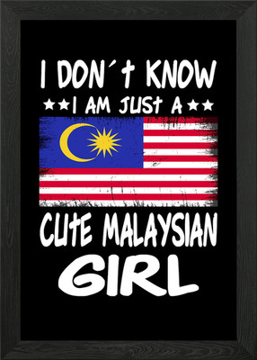 Just a girl Malaysian Gerahmtes Wandbild Poster Leinwanddruck Bild