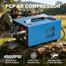 4500PSI PCP Air Compressor Electric Airgun Rifle High Pressure Pump 8L UK