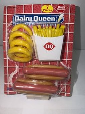 Vintage Dairy Queen Play Food "French Fries, Onion Rings, Hot Dogs" Boley 2006