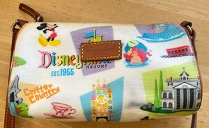 Disney x Dooney & Bourke Disneyland Retro Attractions 7” Crossbody Barrel Purse!