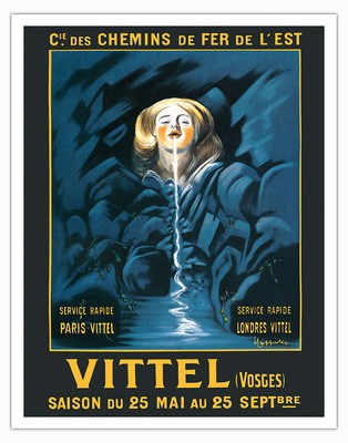 Vittel French Spa - Spring Water - Vintage Travel Poster by Leonetto Cappiello
