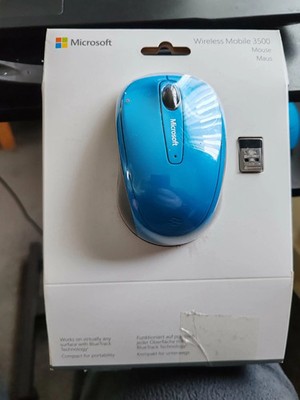 Microsoft Wireless Mobile Mouse 3500, Cyanblau Glanz