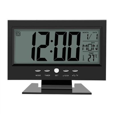 Aramox Digital Alarm Clock, Modern Electric Digital Clock LCD Digital Sound S...