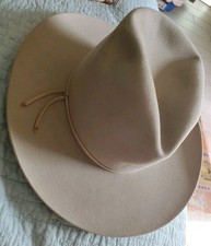 Vtg Pre 1955 Stetson 3x XXX Beaver Sz 7/8 A 6 Current Small Tan Cowboy Hat 50s