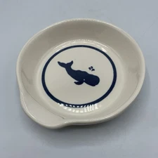 Spectrum Marketing Ltd Ceramic Spoon Rest Whale Design Nantucket USA Vintage