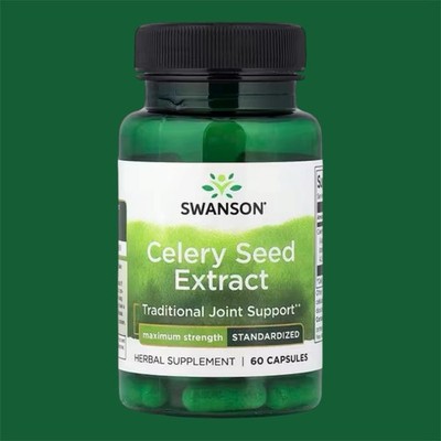 Celery Seed Extract, Selleriesamenextrakt, 60 Kapseln (150 mg pro Kapsel)