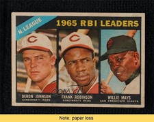 1966 Topps League Leaders Venezuelan Deron Johnson Frank Robinson HOF READ 0xi1
